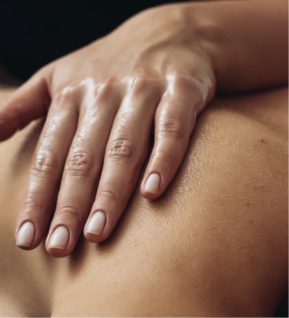 Aesthetician massaging Beautiful Girl's body | Glowtox in NYC, NY